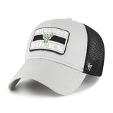 '47 Brand MVP Bonus Milwaukee Bucks Adjustable Hat In Grey & Black - Angled Left Side View