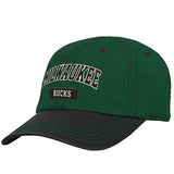 Infant Outerstuff Training Slouch Flex Fit Hat In Green & Black - Angled Left Side View
