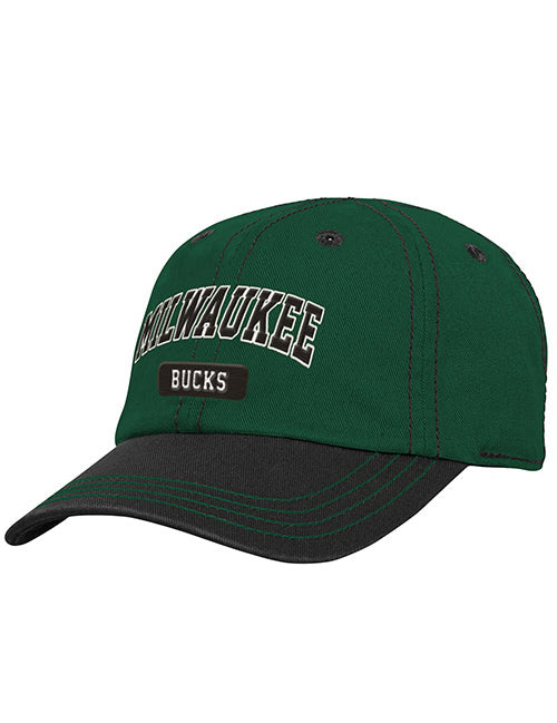 Infant Outerstuff Training Slouch Flex Fit Hat In Green & Black - Angled Left Side View