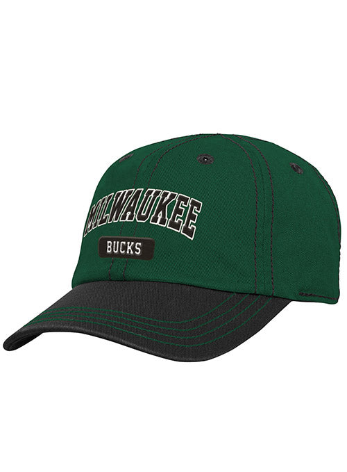 Infant Outerstuff Training Slouch Flex Fit Hat In Green & Black - Angled Left Side View