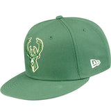 New Era Green Icon Milwaukee Bucks Fitted Cap