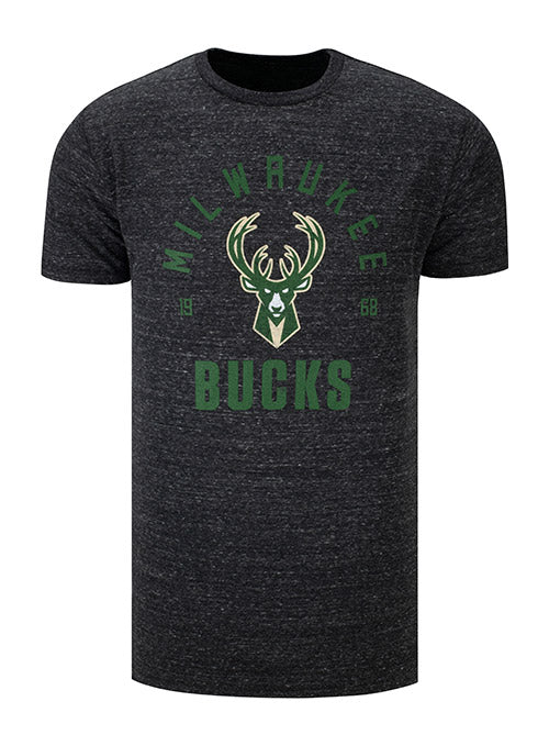 Icon Logo Charcoal Milwaukee Bucks T-Shirt