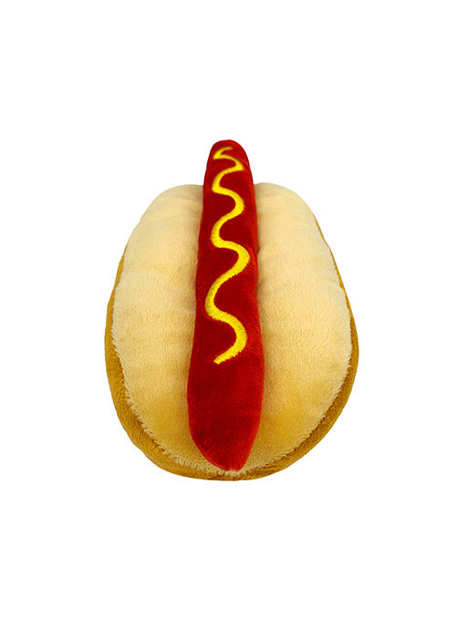 Pets First Hot Dog Milwaukee Bucks Pet Toy In Brown - Top View