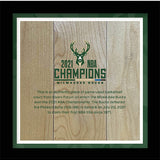 Artsman Milwaukee Bucks Court Championship Frame 7"x7"