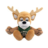Uncanny Brands 2022 Icon 8" Bango Milwaukee Bucks Plush Toy In Brown & Green - Front View