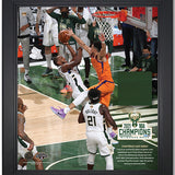 Artsman Championship Key Moment #2 Khris Middleton Game Winner Milwaukee Bucks Court Frame