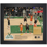 Artsman Championship Key Moment #5 Giannis Antetokounmpo 50/50 Milwaukee Bucks Court Frame