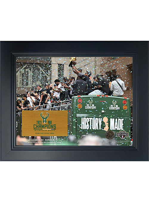 Artsman Championship Court 10x13 3Pt Area Parade Milwaukee Bucks Court Frame In Black
