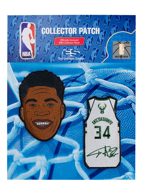 The Emblem Source Giannis Antetokounmpo Head & Jersey Milwaukee Bucks Patch