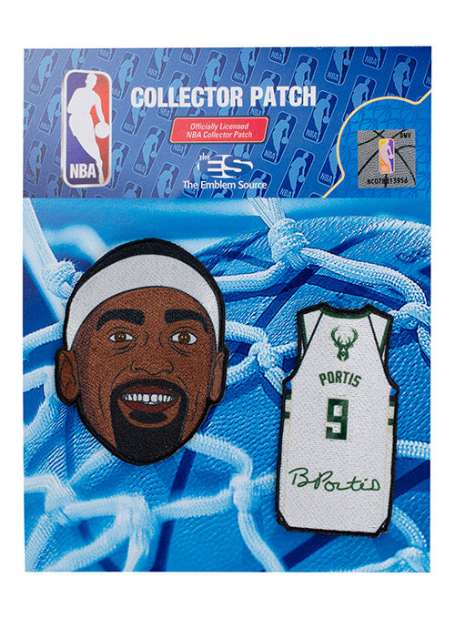 The Emblem Source Bobby Portis Head & Jersey 2-Pack Milwaukee Bucks Patch