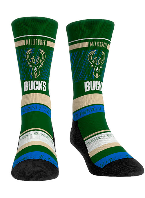 Rock Em Franchise Milwaukee Bucks Crew Socks