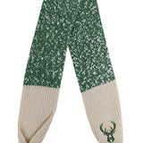 FOCO Confetti Pom Green Milwaukee Bucks Scarf - Scarf Folded Vertically