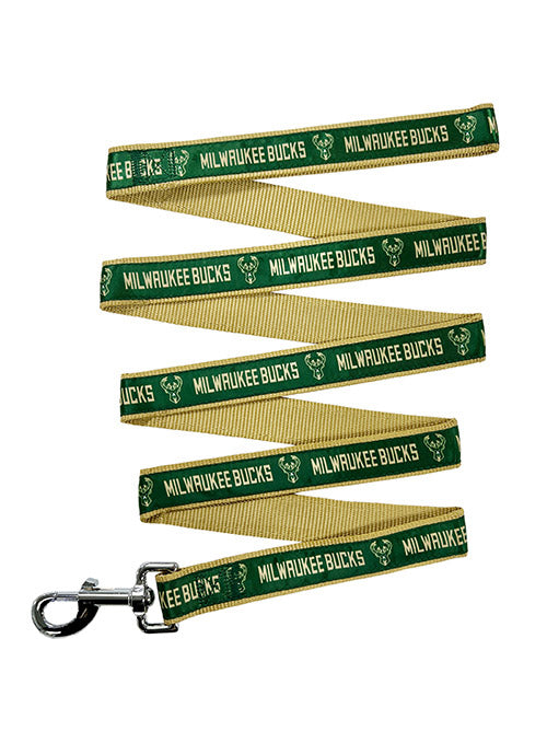 Pets First Satin Milwaukee Bucks Leash