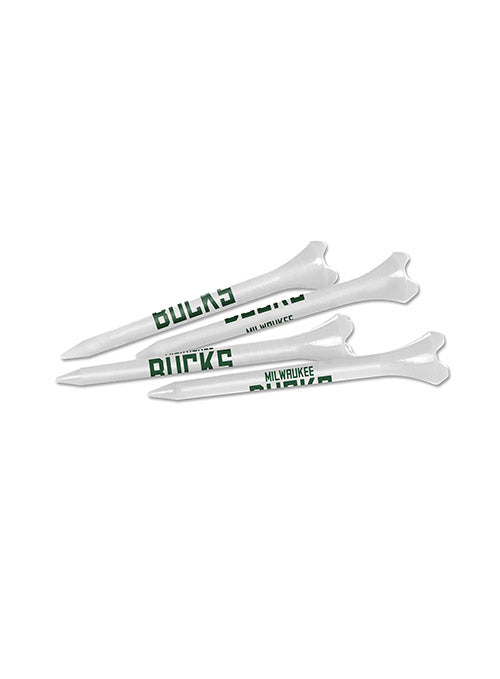 Wincraft 40 Piece Milwaukee Bucks Golf Tee In White - 4-Tee View