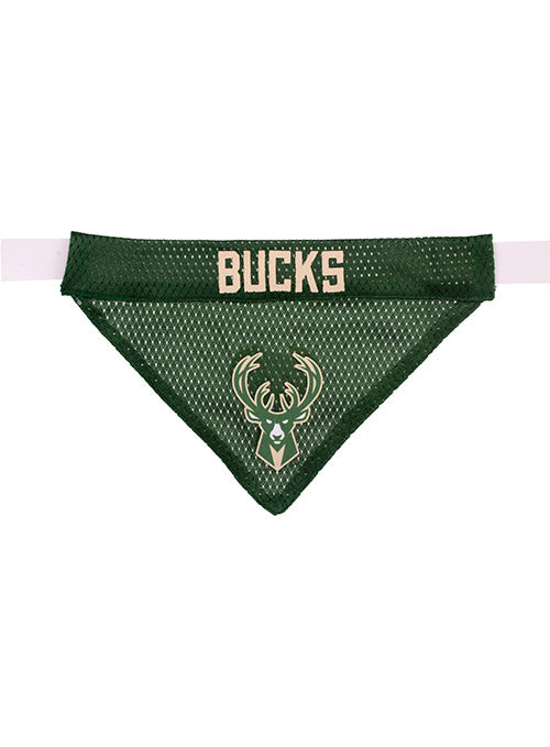 Pets First Icon Logo Milwaukee Bucks Reversible Pet Bandana