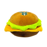 Pets First Hamburger Milwaukee Bucks Pet Toy In Brown - Front View