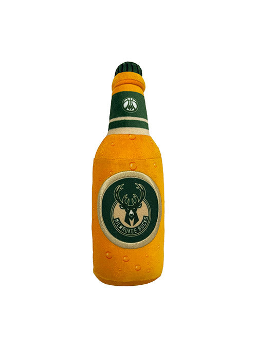 Pets First Bottle Milwaukee Bucks Pet Toy In Gold