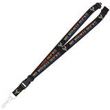 Pro Specialties Group Pride Rainbow Milwaukee Bucks Lanyard - Front View