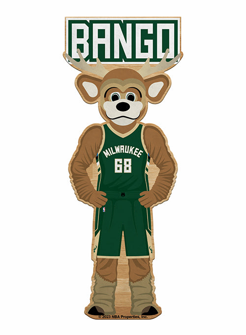 Rico Industries Bango Milwaukee Bucks Pennant In Green & Brown - Front View