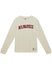 Mitchell & Ness HWC Slub Legendary Milwaukee Bucks Long Sleeve T-Shirt In Cream & Red - Front View