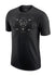 Nike ESS Air Traffic LGO 2 Milwaukee Bucks T-Shirt In Black - Front View
