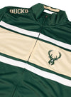 G-III Off Tackle Milwaukee Bucks Full-Zip Track Jacket-close up 
