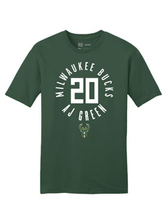 Item of the Game Icon AJ Green Milwaukee Bucks T-Shirt