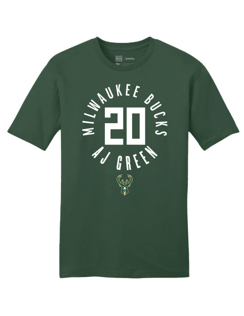 Item of the Game Icon AJ Green Milwaukee Bucks T-Shirt