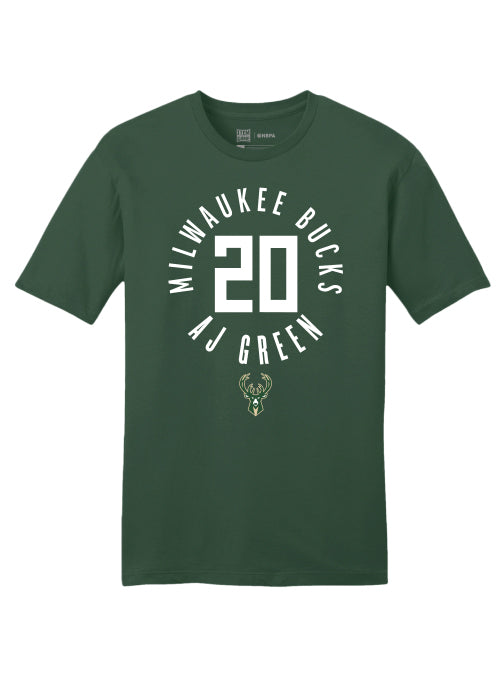 Item of the Game Icon AJ Green Milwaukee Bucks T-Shirt