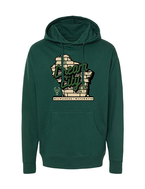 Bucks Pro Shop 2025-26 City Edition Brick State Milwaukee Bucks Hooded Sweatshirt