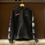 Bucks In Six x The Wild Collective Logos Milwaukee Bucks Full Zip Hooded Sweatshirt