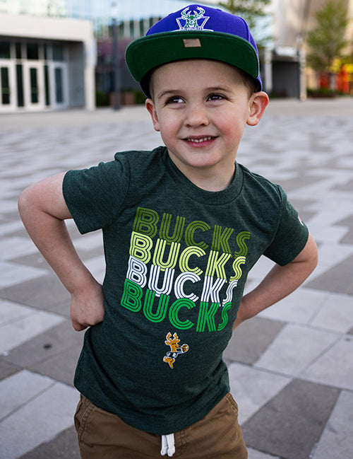 Toddler Homage HWC '68 Repeat Retro Milwaukee Bucks T-Shirt