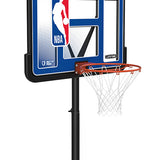 Lifetime NBA Logo 44" Basketball Hoop- close up, angled right