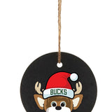 Santa Bango Slate Milwaukee Bucks Ornament