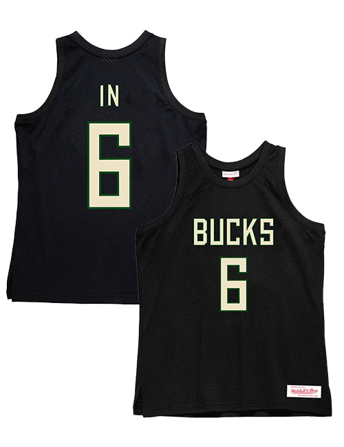 Bucks In Six x Mitchell & Ness Milwaukee Bucks Swingman Jersey-COLLAGE