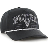 '47 Brand Anthracite Milwaukee Bucks Hitch Snapback Hat-angled right