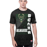 New Era Leisure Throw Milwaukee Bucks T-Shirt