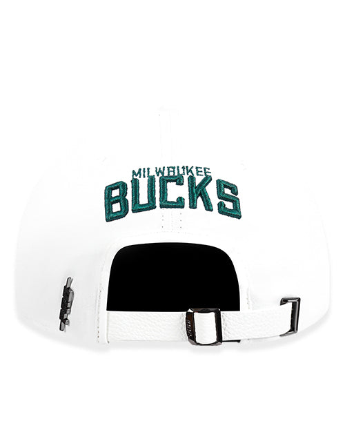 Women's Pro Standard Crystalline Pro Arc Milwaukee Bucks Adjustable Hat-back