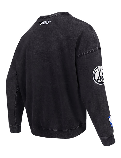 Pro Standard First Time Milwaukee Bucks Crewneck Sweatshirt-angled back