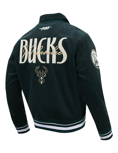 Pro Standard Original Players Milwaukee Bucks Corduroy Jacket-angled back