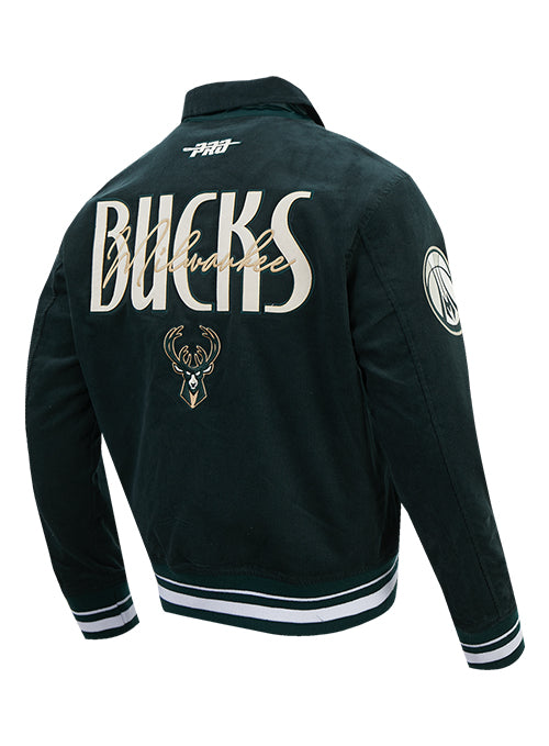 Pro Standard Original Players Milwaukee Bucks Corduroy Jacket-angled back