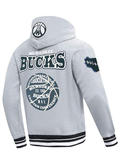 Pro Standard Day One Milwaukee Bucks Hooded Sweatshirt-angled back