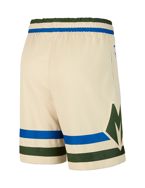 Nike 2025-26 City Edition Milwaukee Bucks Basketball Shorts-back