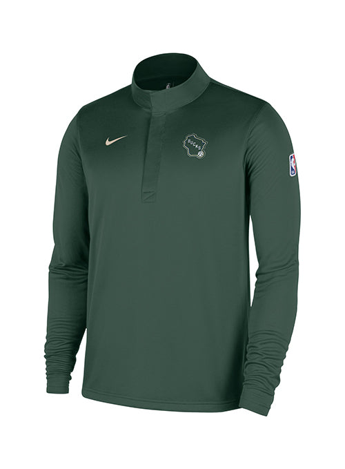 Nike City Edition 25-26 Coach Milwaukee Bucks 1/4 Zip Long Sleeve Shirt-front