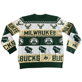 Bucks Pro Shop Holiday 2025 Milwaukee Bucks Sweater-back