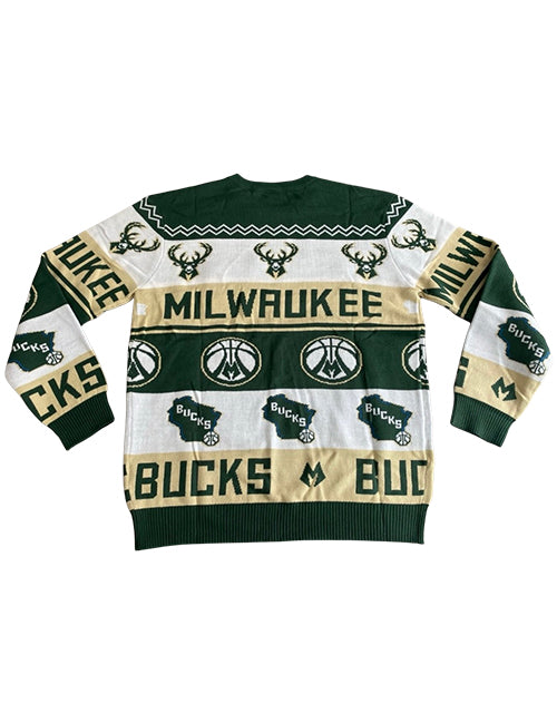 Bucks Pro Shop Holiday 2025 Milwaukee Bucks Sweater-back