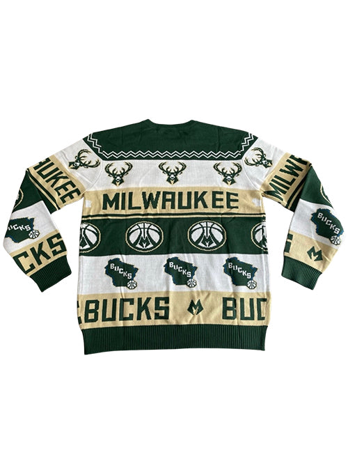 Bucks Pro Shop Holiday 2025 Milwaukee Bucks Sweater-back