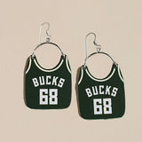 Bucks Pro Shop Icon Charley Milwaukee Bucks Earrings