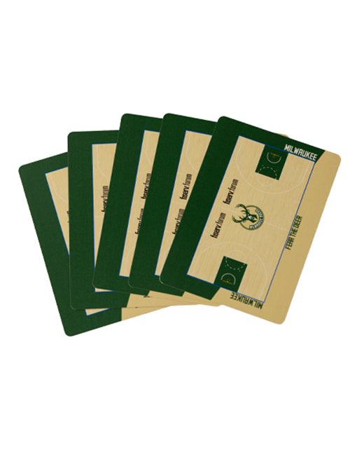 Milwaukee Bucks Court Playing Cards-back