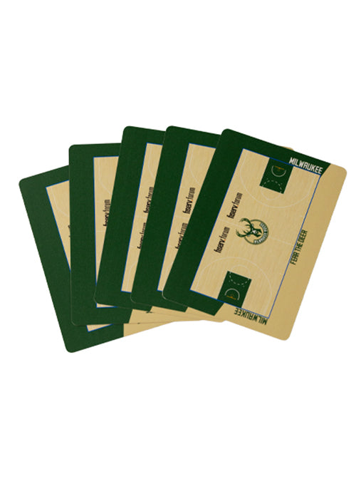 Milwaukee Bucks Court Playing Cards-back